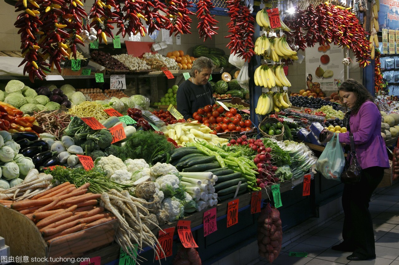 匈牙利布达佩斯主要市场农产品蔬菜水果